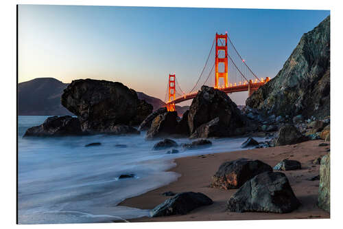 Aluminiumtavla Golden Gate Bridge in San Francisco