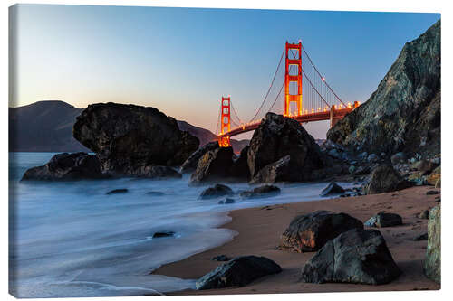 Canvas print Golden Gate Bridge in San Francisco