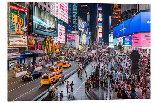 Acrylic print Times Square in New York