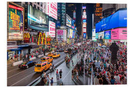 Hartschaumbild Times Square in New York