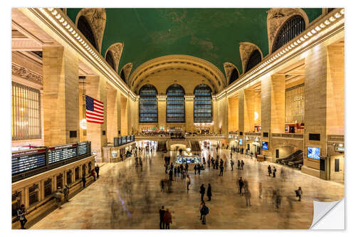 Selvklebende plakat Grand Central Station in New York