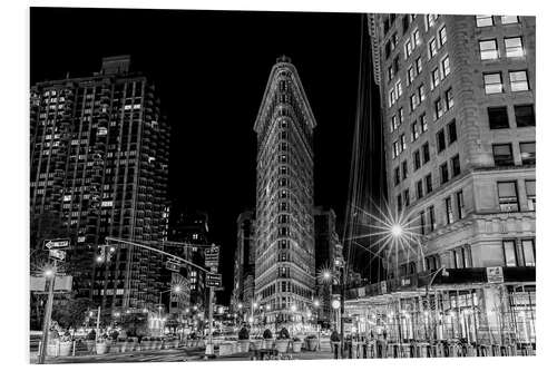 Foam board print Flatiron Building in New York