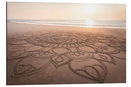 Magnettafel Mandala am Strand - Christian Müringer
