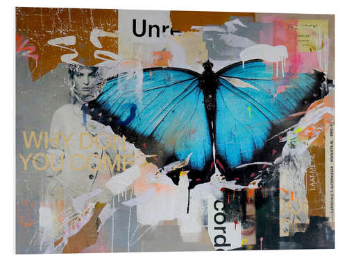 Quadro em PVC Pop Art - transformation into a butterfly