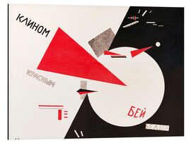 Magnettafel Mit dem roten Keil schlage die Weißen