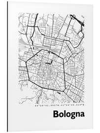 Magnettafel Stadtkarte von Bologna
