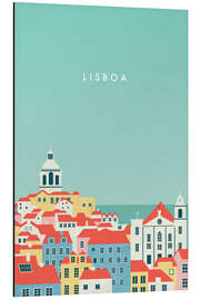 Magnettafel Lissabon Illustration