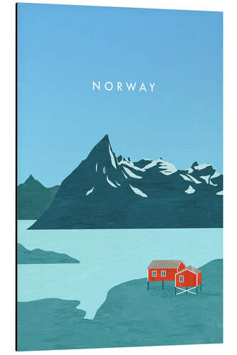 Aluminium print Norway