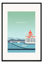 Gerahmter Kunstdruck Budapest