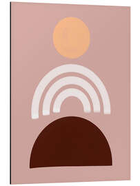 Magnettafel Sonnenuntergang mit Regenbogen
