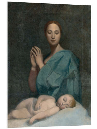 Bilde på skumplate Virgin with the sleeping baby Jesus