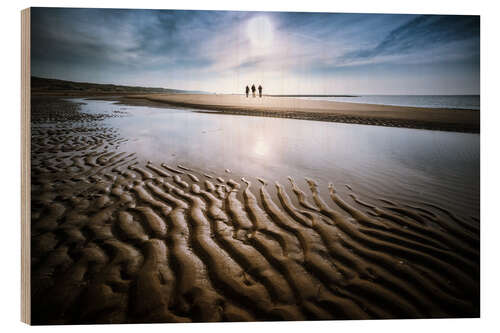 Wood print Beachwalk