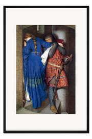 Gerahmter Kunstdruck Treffen auf der Turmtreppe