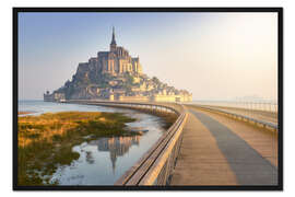 Gerahmter Kunstdruck Stille am Mont-Saint-Michel