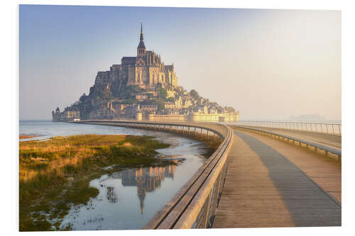 Foam board print Stille am Mont-Saint-Michel