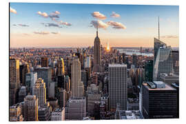 Magnettafel Sonnenuntergang in New York City