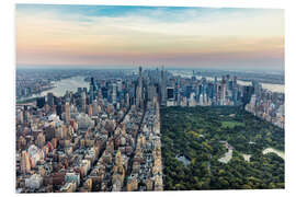 Hartschaumbild Blick auf den Central Park, New York