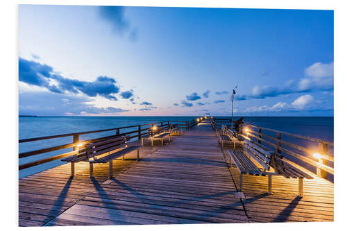 PVC print Pier in the seaside resort of Prerow