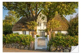 Naklejka na ścianę Historic captain's house in Keitum on Sylt