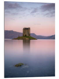 Gallery print Castle Stalker at sunrise, Scotland