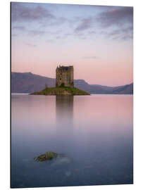 Magnettafel Castle Stalker bei Sonnenaufgang, Schottland