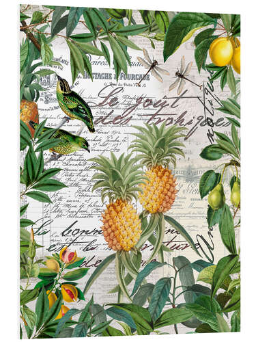 Foam board print Tropical Garden