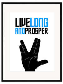 Gerahmter Kunstdruck Lebt lange und in Frieden (englisch)