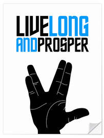 Sticker mural Live long and prosper