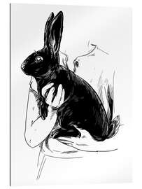 Gallery print The black rabbit