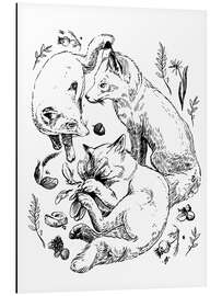 Magnettafel Fuchskinder