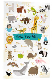 Acrylglas print My animal ABC