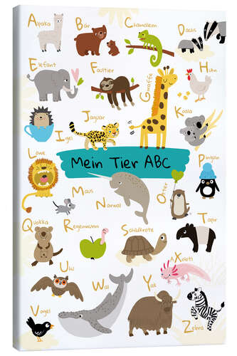 Canvas print My animal ABC