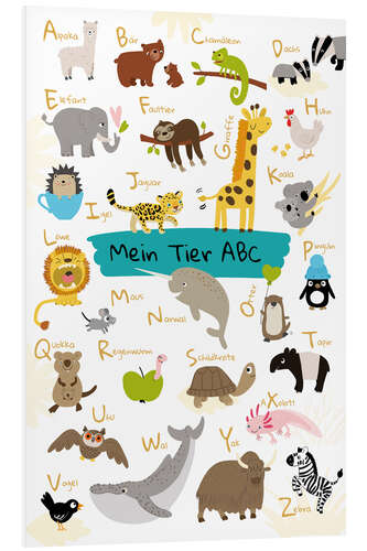 Foam board print My animal ABC