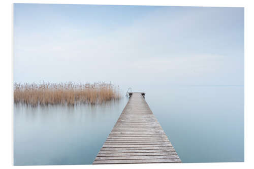 Tableau en PVC Matin calme au lac de Garde, Italie