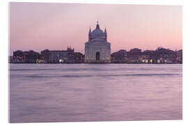 Acrylic print Il Redentore in the sunset, Venice