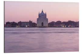 Cuadro de aluminio Il Redentore en la puesta del sol, Venecia