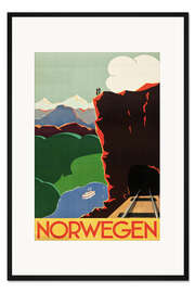 Gerahmter Kunstdruck Norwegen