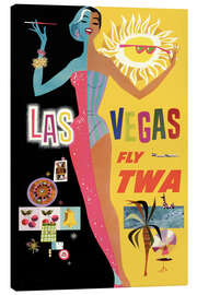 Stampa su tela  Las Vegas - Vintage Travel Collection