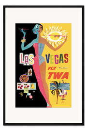 Gerahmter Kunstdruck Las Vegas