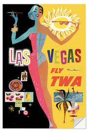 Selvklebende plakat Las Vegas