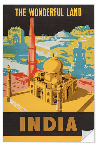 Självhäftande poster The wonderful India