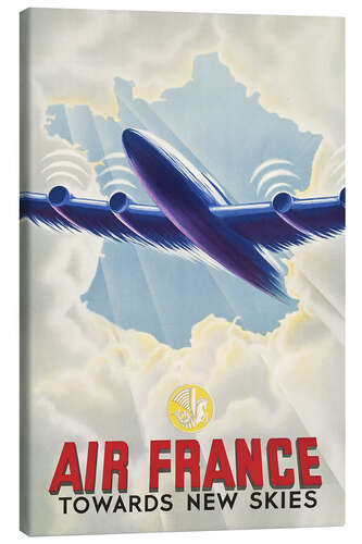 Stampa su tela Air France - Towards New Skies