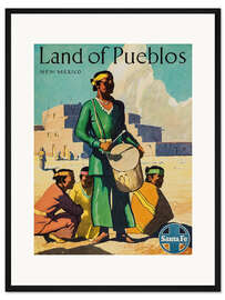 Gerahmter Kunstdruck New Mexico - Land der Pueblos