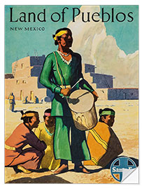 Wandsticker New Mexico - Land der Pueblos