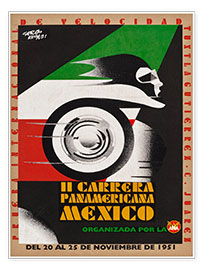 Poster  Il Carrera Panamericana Mexico - Vintage Travel Collection