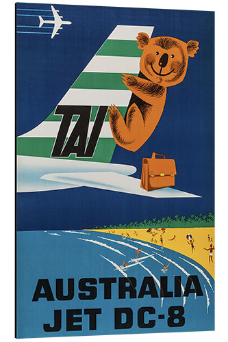 Cuadro de aluminio Australia Jet DC-8
