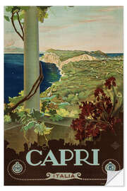 Muursticker Capri, Italy