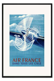 Gerahmter Kunstdruck In jeden Himmel, Air France