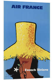 Hartschaumbild Französische Riviera - Vintage Travel Collection