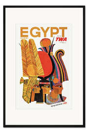 Gerahmter Kunstdruck Ägypten via TWA